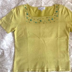 Kasper & Co ASL Silk Knit Top